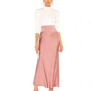 Free People Normani Bias Cut Skirt in Mauve Size 4